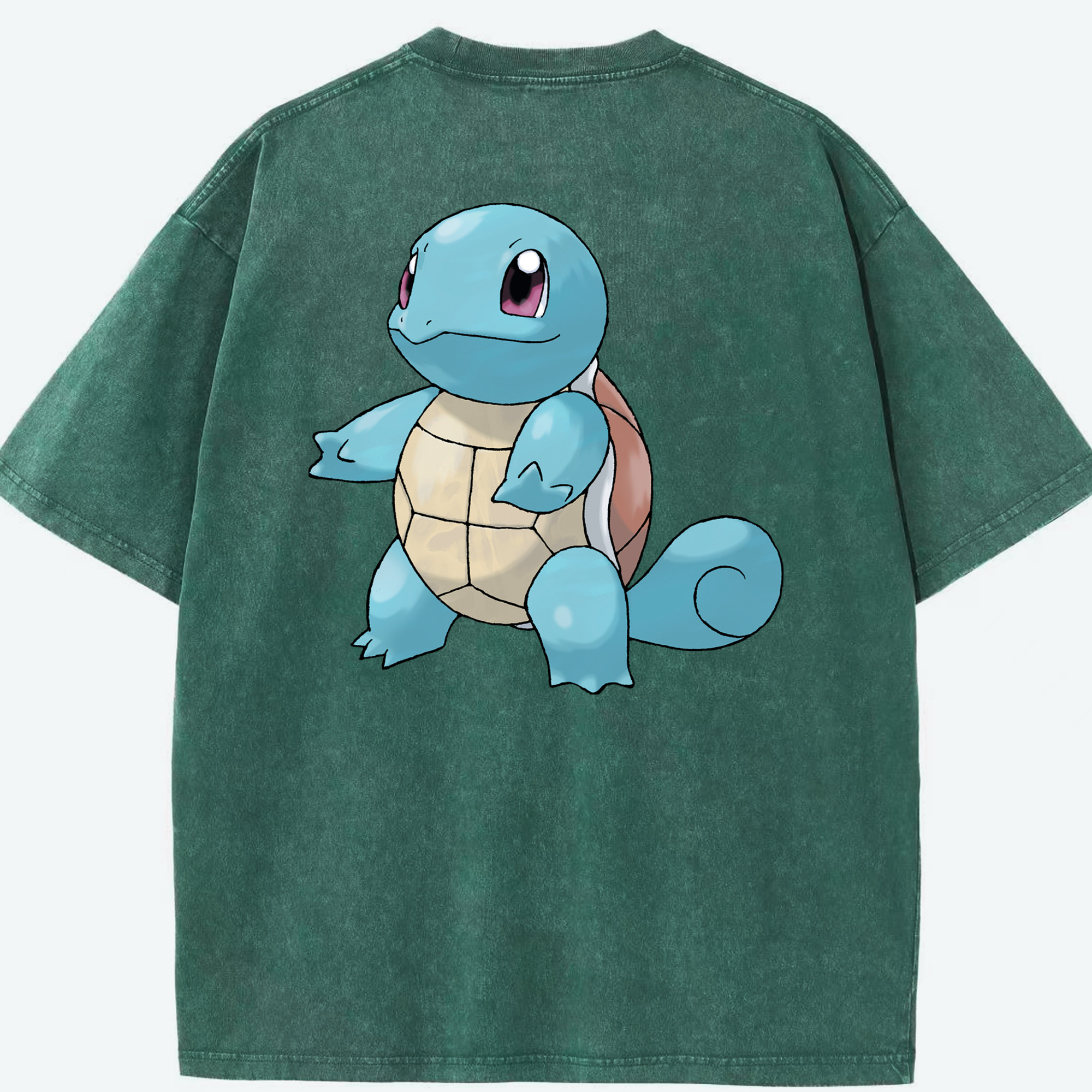 （画像用） ポケットモンスター Pokémon 綿100% ヴィンテージ風 半袖Tシャツ（背面プリント）